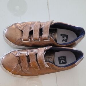 Veja Bronze/Gold Athletic Shoes Sneakers Size 8
